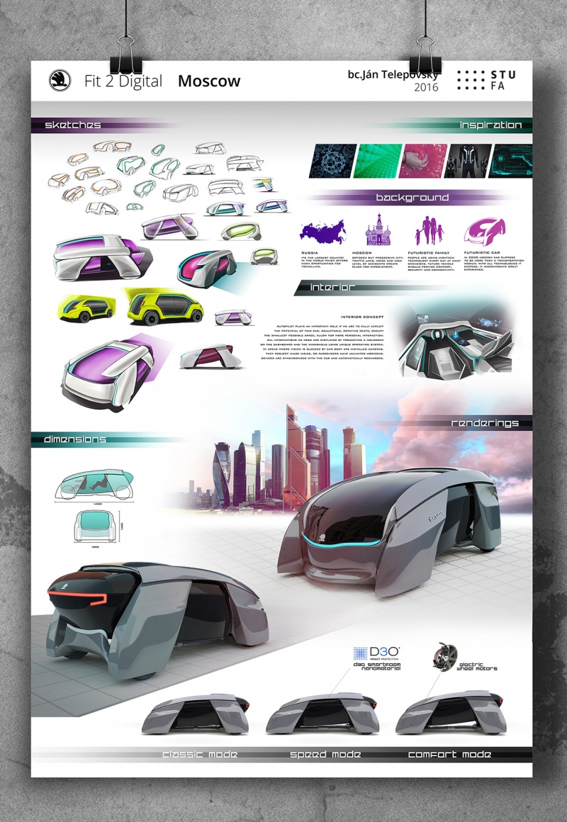 Fit 2 Digital – Futuristic Family Car Concept