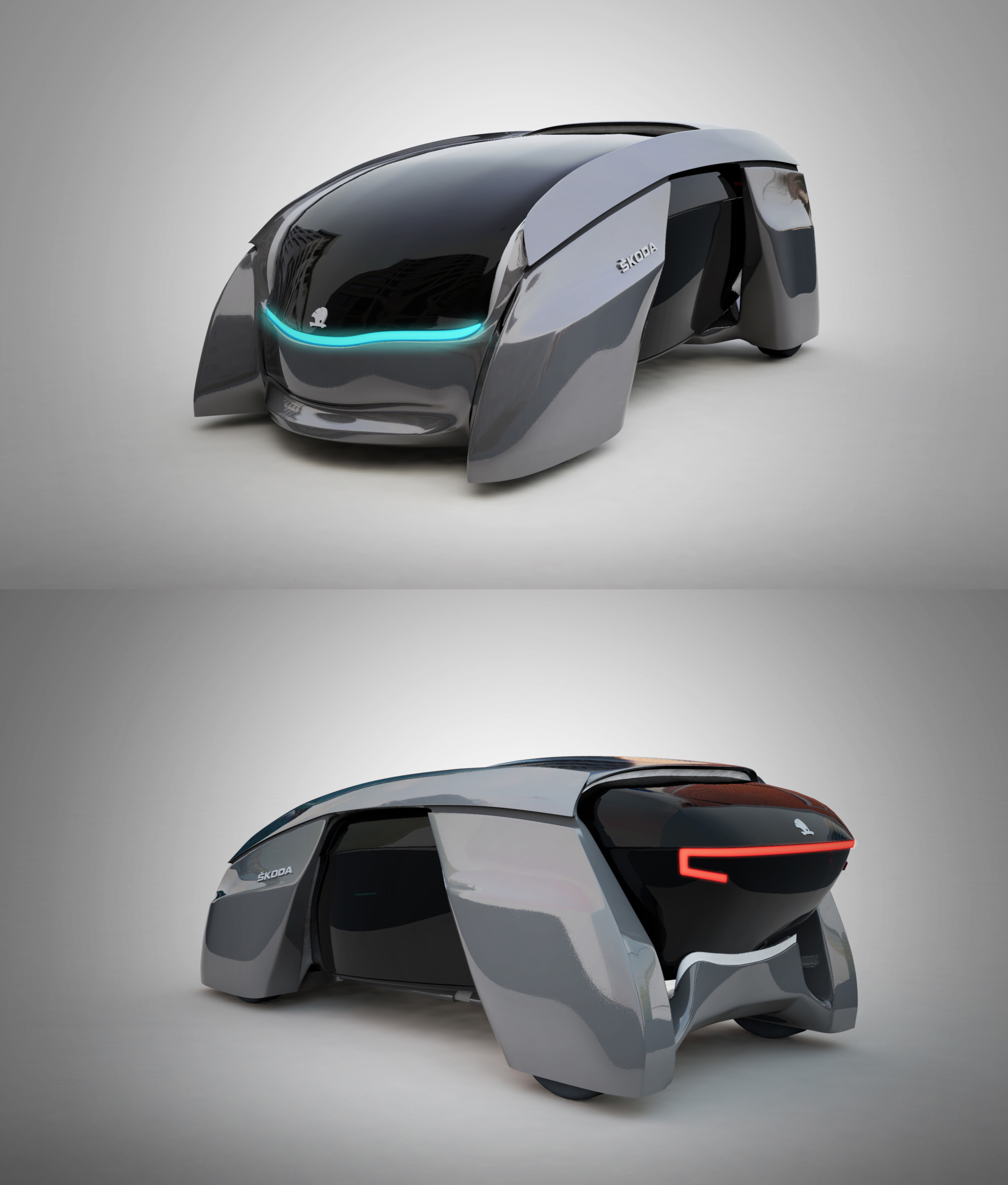Futuristický prototyp rodinného auta – Škoda
